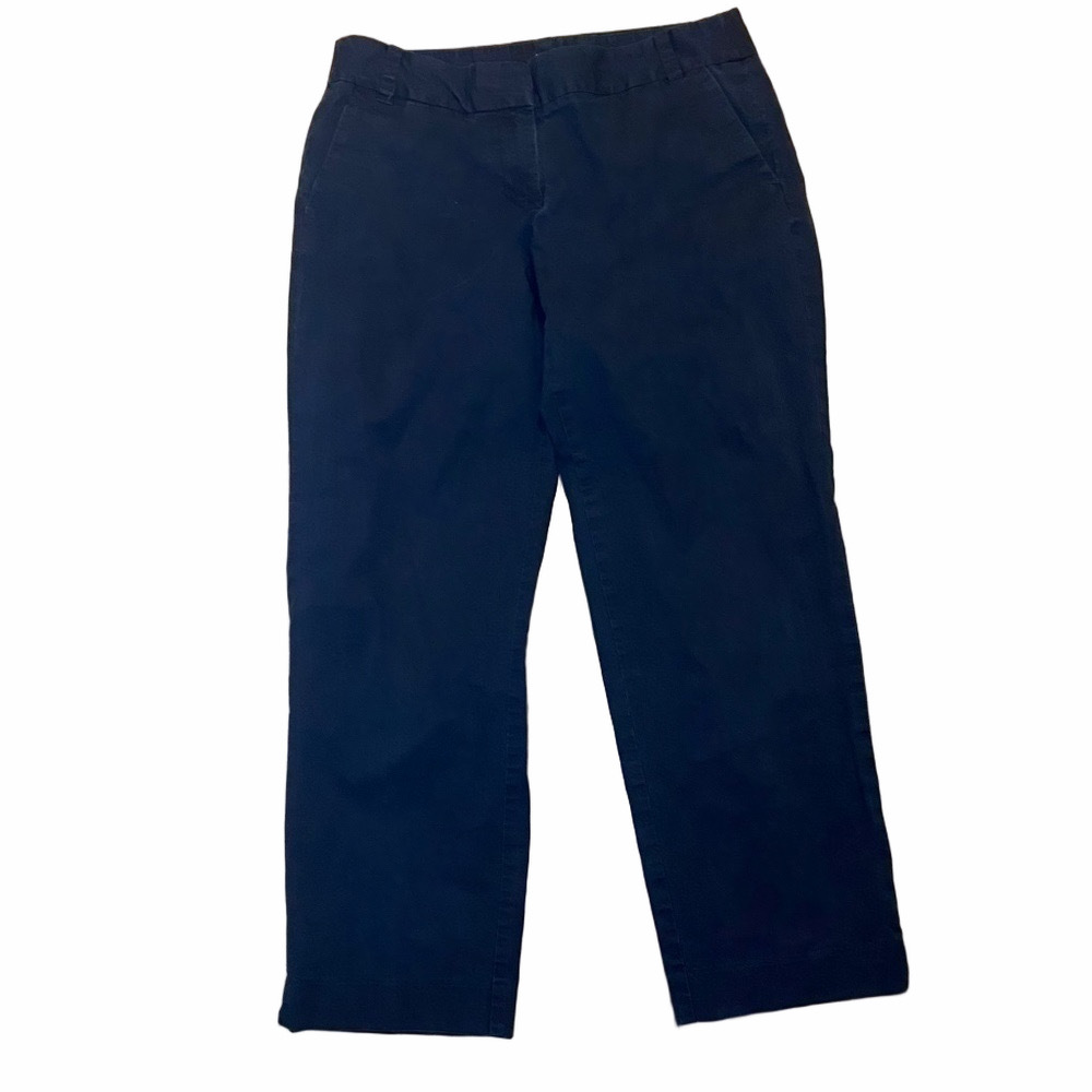 J. Crew Navy Blue Cocktail Capri City Fit Pants Size 2